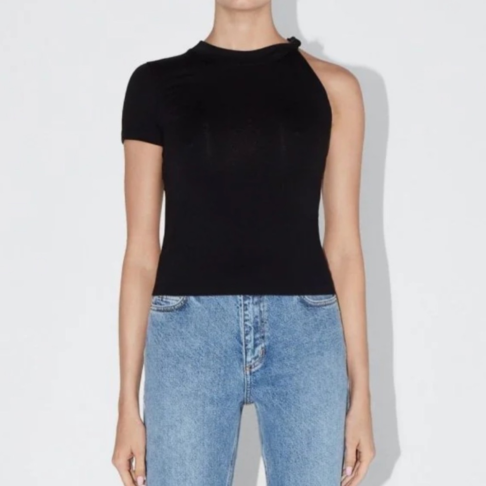 khy one shoulder tee